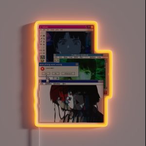 Lain Windows Edit RGB Neon Sign