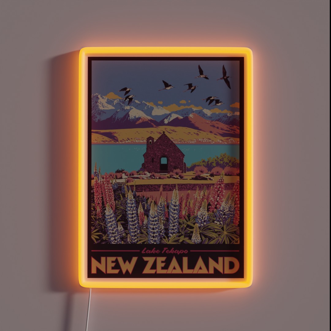 Lake Tekapo RGB Neon Sign Lake Tekapo RGB Neon Sign