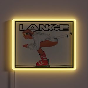 Lange Ski Girl RGB Neon Sign
