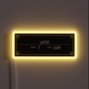 Laptop Of Ysgramor RGB Neon Sign