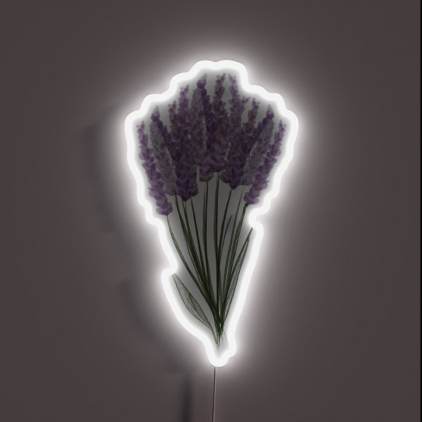 Large Lavender Bunch RGB Neon Sign