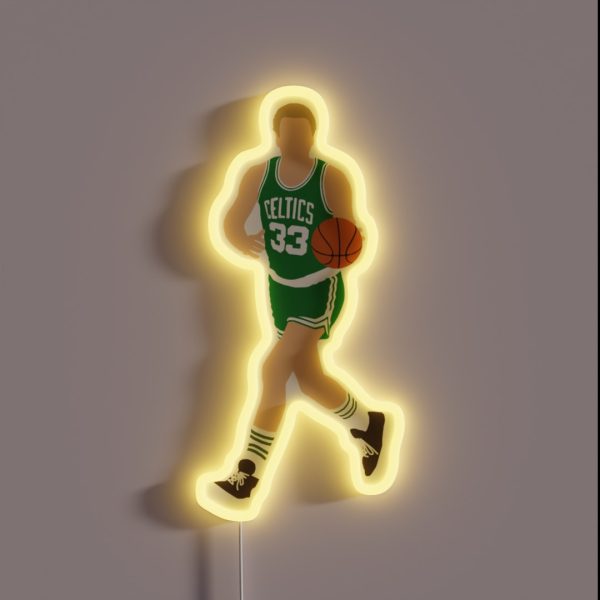 Larry Bird RGB Neon Sign