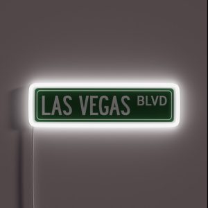 LAS VEGAS BLVD RGB Neon Sign