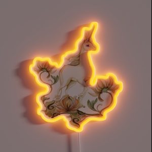 Last Unicorn Flower Garden RGB Neon Sign