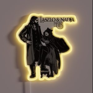 Laszlo And Nadja Album Cover RGB Neon Sign