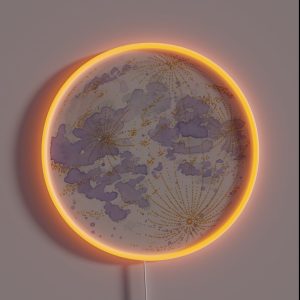 Lavendar Peach Moon RGB Neon Sign Lavendar Peach Moon RGB Neon Sign