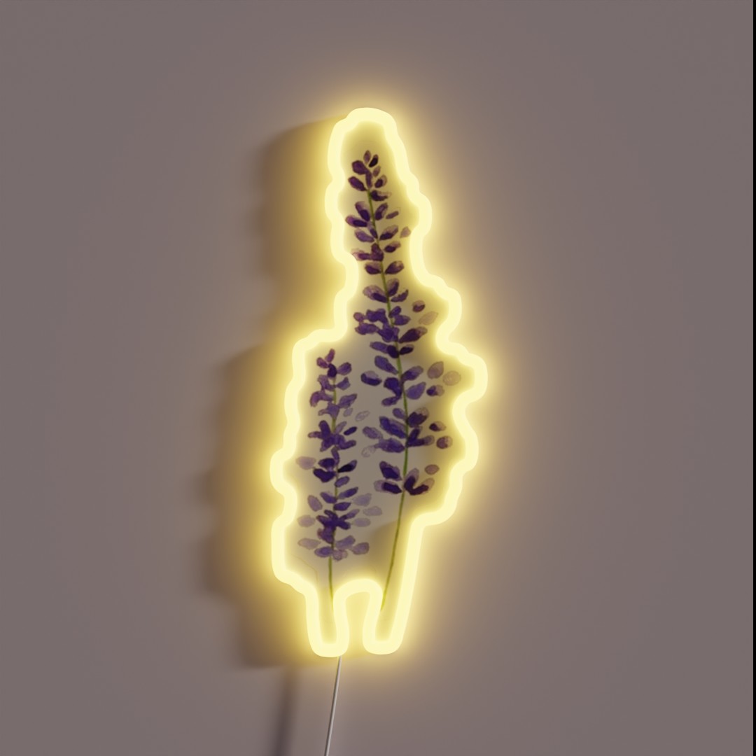Lavender Watercolor RGB Neon Sign Lavender Watercolor RGB Neon Sign