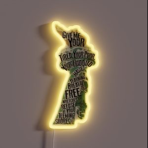 LAZARUS Immigration Torch RGB Neon Sign