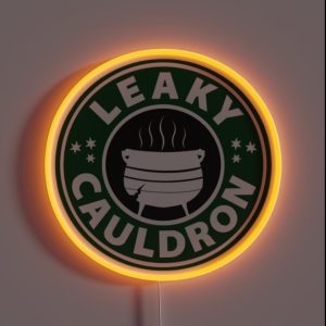 Leaky Cauldron Green RGB Neon Sign