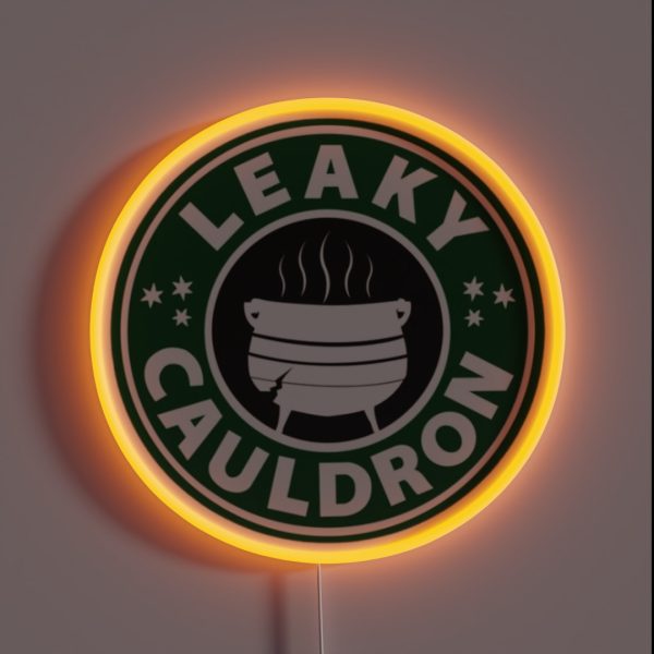Leaky Cauldron Green RGB Neon Sign