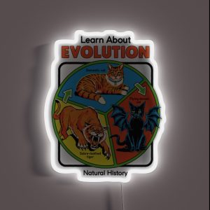 Learn About Evolution RGB Neon Sign Learn About Evolution RGB Neon Sign