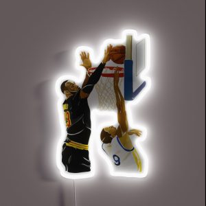 Lebron James Greatest Block RGB Neon Sign