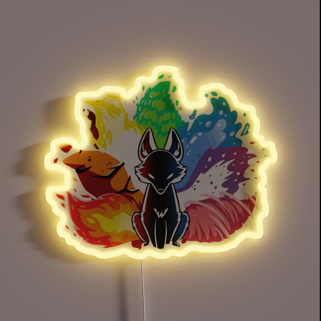 Legend Of Nine Tales Fox RGB Neon Sign Legend Of Nine Tales Fox RGB Neon Sign
