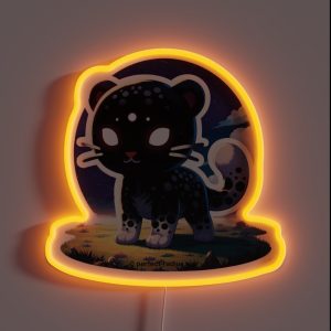Legendary Animals Shadow Leopard RGB Neon Sign Legendary Animals Shadow Leopard RGB Neon Sign