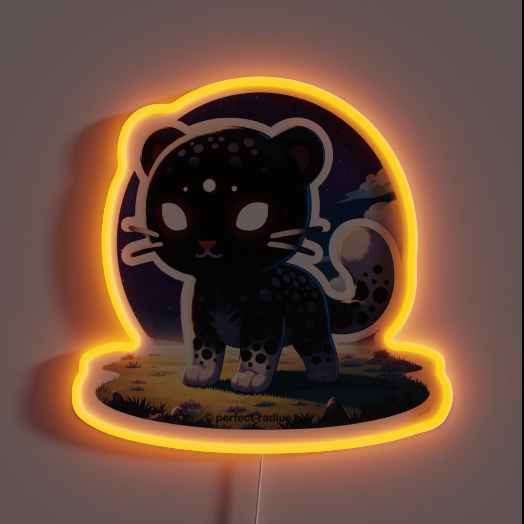 Legendary Animals Shadow Leopard RGB Neon Sign Legendary Animals Shadow Leopard RGB Neon Sign