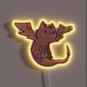 Legendary Cat Dragon RGB Neon Sign Legendary Cat Dragon RGB Neon Sign