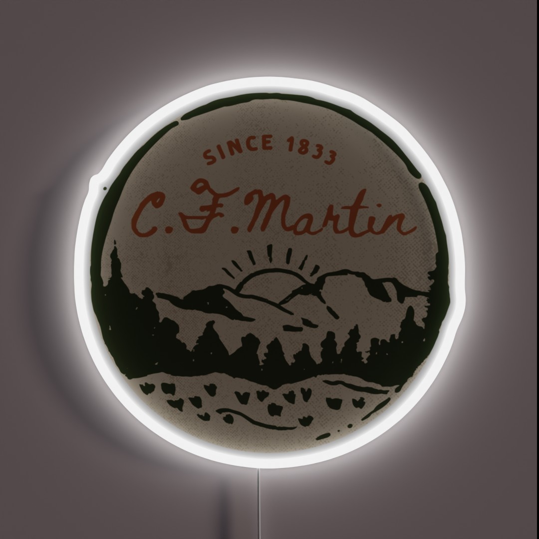 Legendary Martin Guitars RGB Neon Sign Legendary Martin Guitars RGB Neon Sign