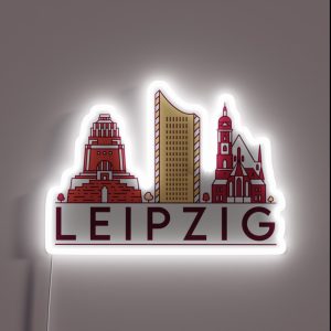 Leipzig Cityscape RGB Neon Sign