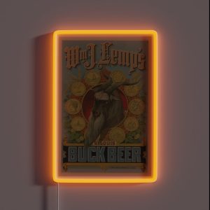 Lemp S St Louis Buck Beer RGB Neon Sign
