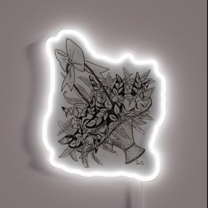 Leo Gestel Floral Basket Delicate RGB Neon Sign