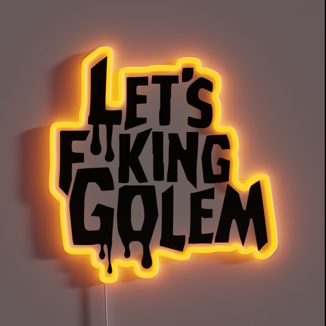 Let S F King Golem RGB Neon Sign Let S F King Golem RGB Neon Sign
