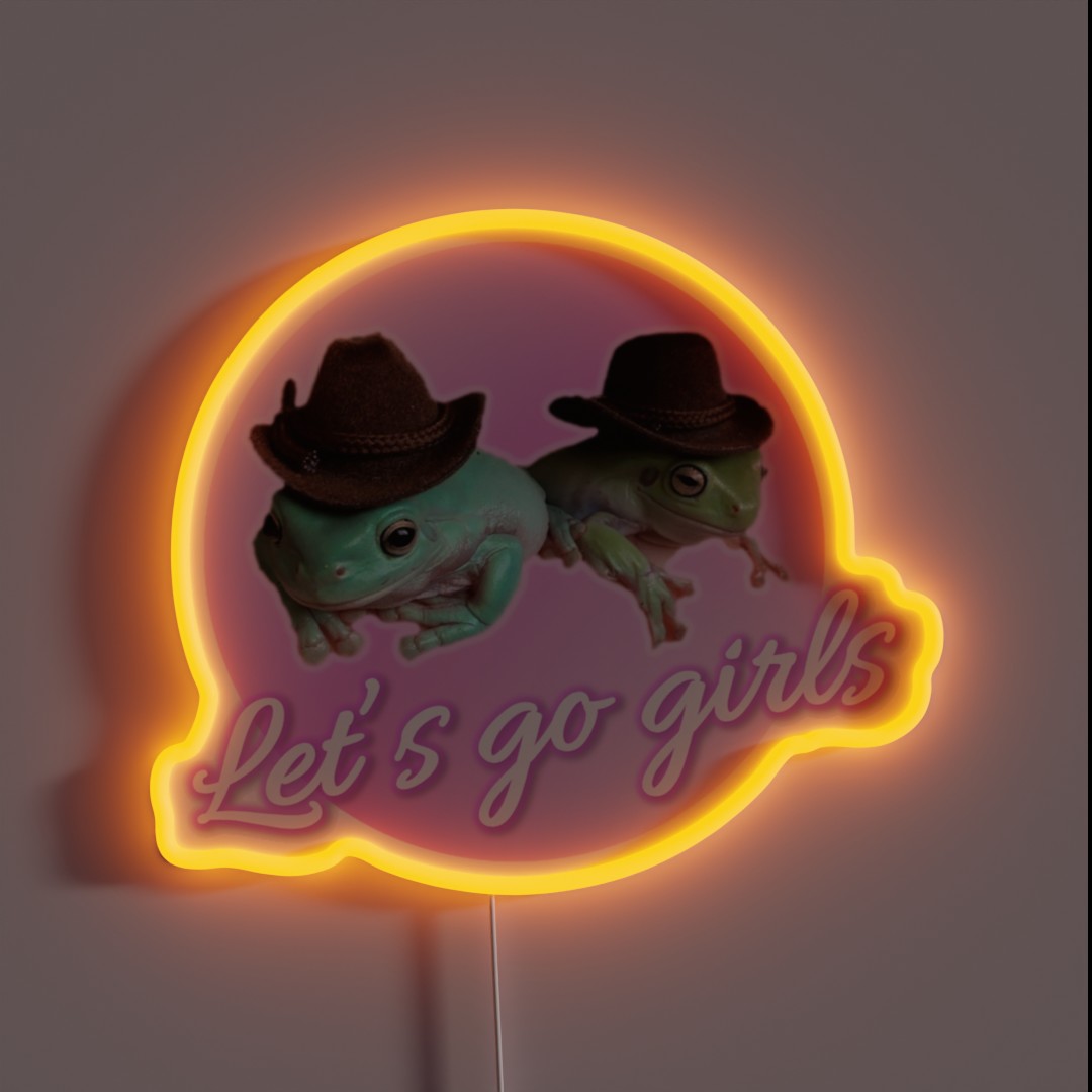 Let S Go Girls RGB Neon Sign Let S Go Girls RGB Neon Sign