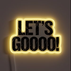 Let S Gooo Typography Motivational Quote RGB Neon Sign Let S Gooo Typography Motivational Quote RGB Neon Sign