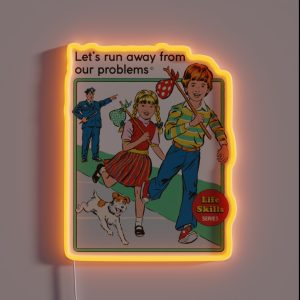 Let S Run Away RGB Neon Sign Let S Run Away RGB Neon Sign