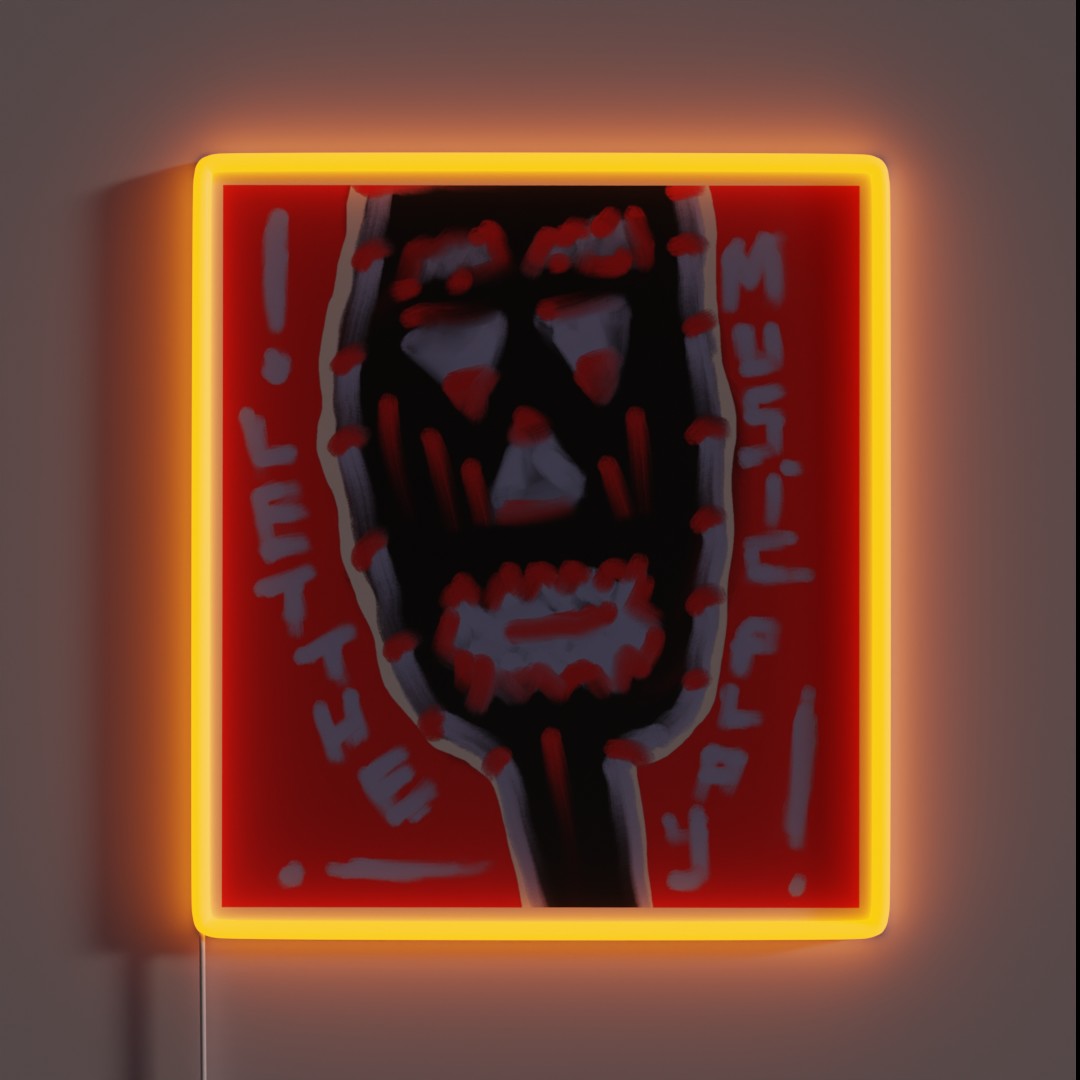 Let The Music Play RGB Neon Sign Let The Music Play RGB Neon Sign