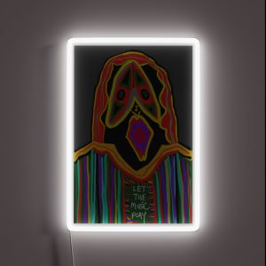 Let The Music Play RGB Neon Sign