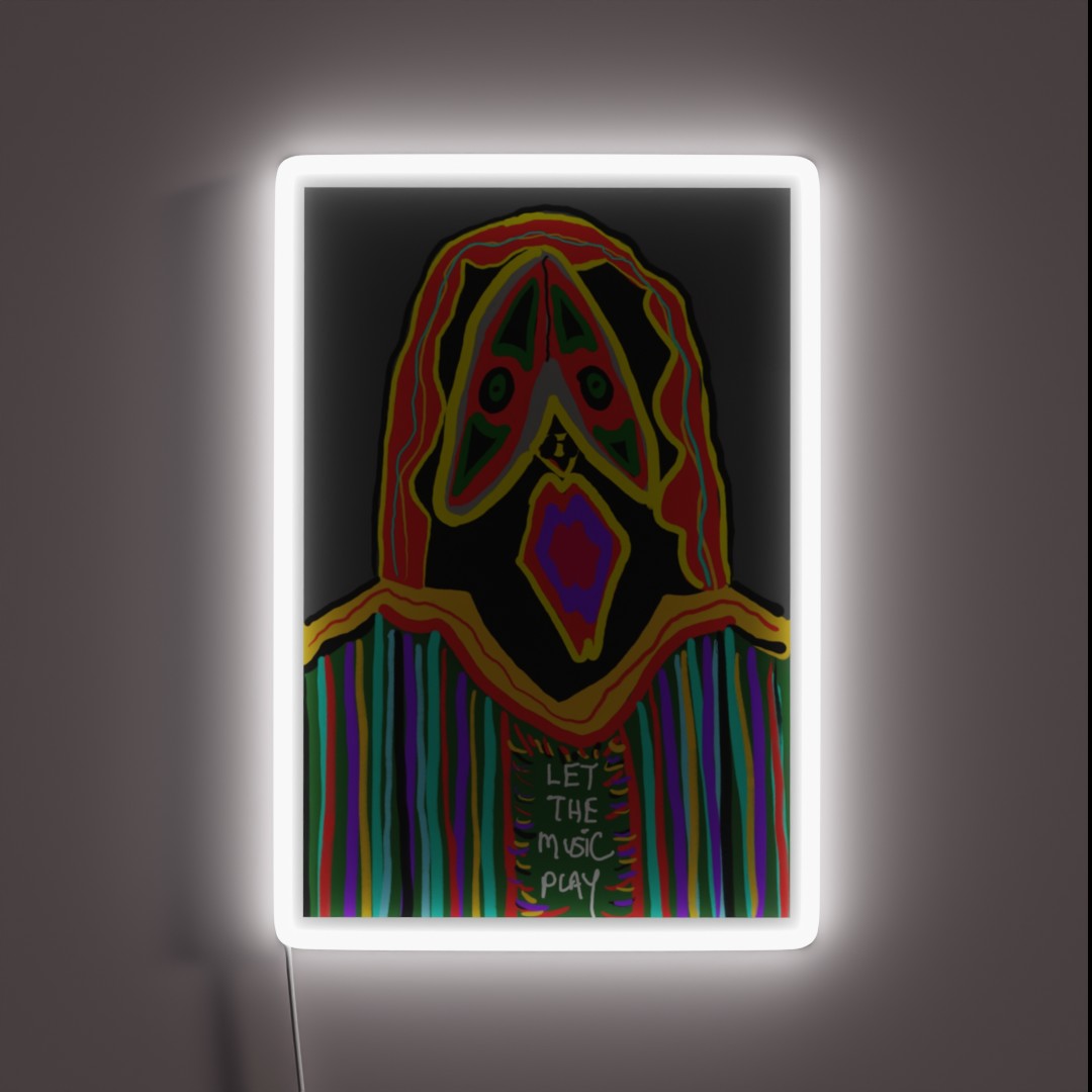 Let The Music Play RGB Neon Sign Let The Music Play RGB Neon Sign