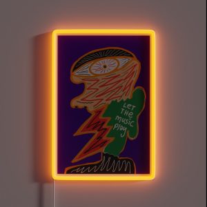 Let The Music Play RGB Neon Sign