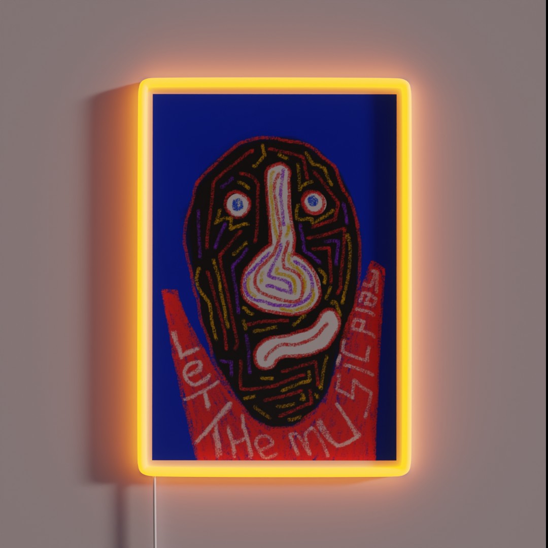 Let The Music Play RGB Neon Sign Let The Music Play RGB Neon Sign