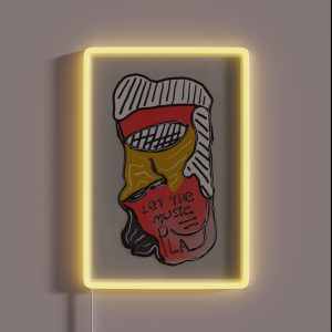 Let The Music Play RGB Neon Sign