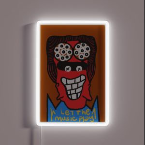 Let The Music Play RGB Neon Sign