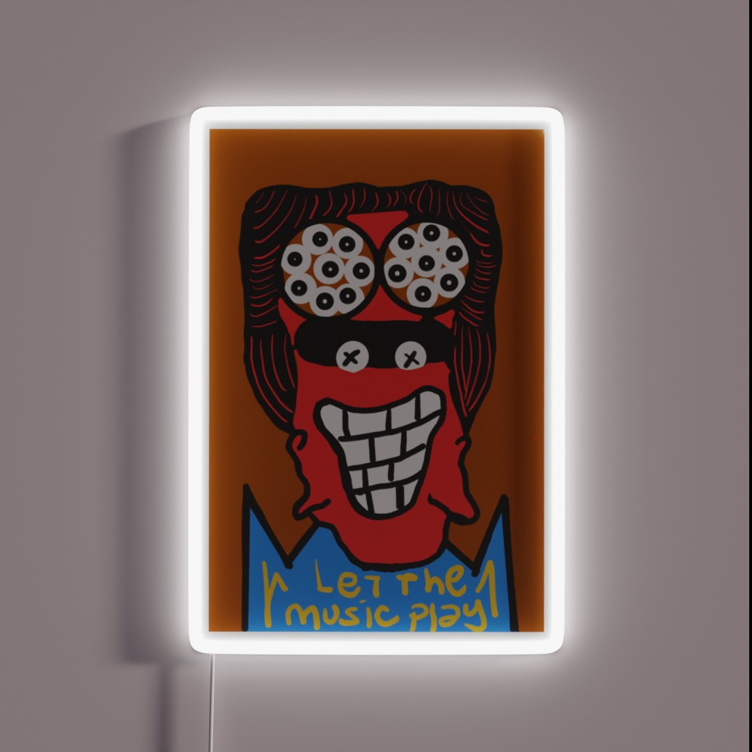 Let The Music Play RGB Neon Sign Let The Music Play RGB Neon Sign