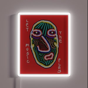 Let The Music Play RGB Neon Sign