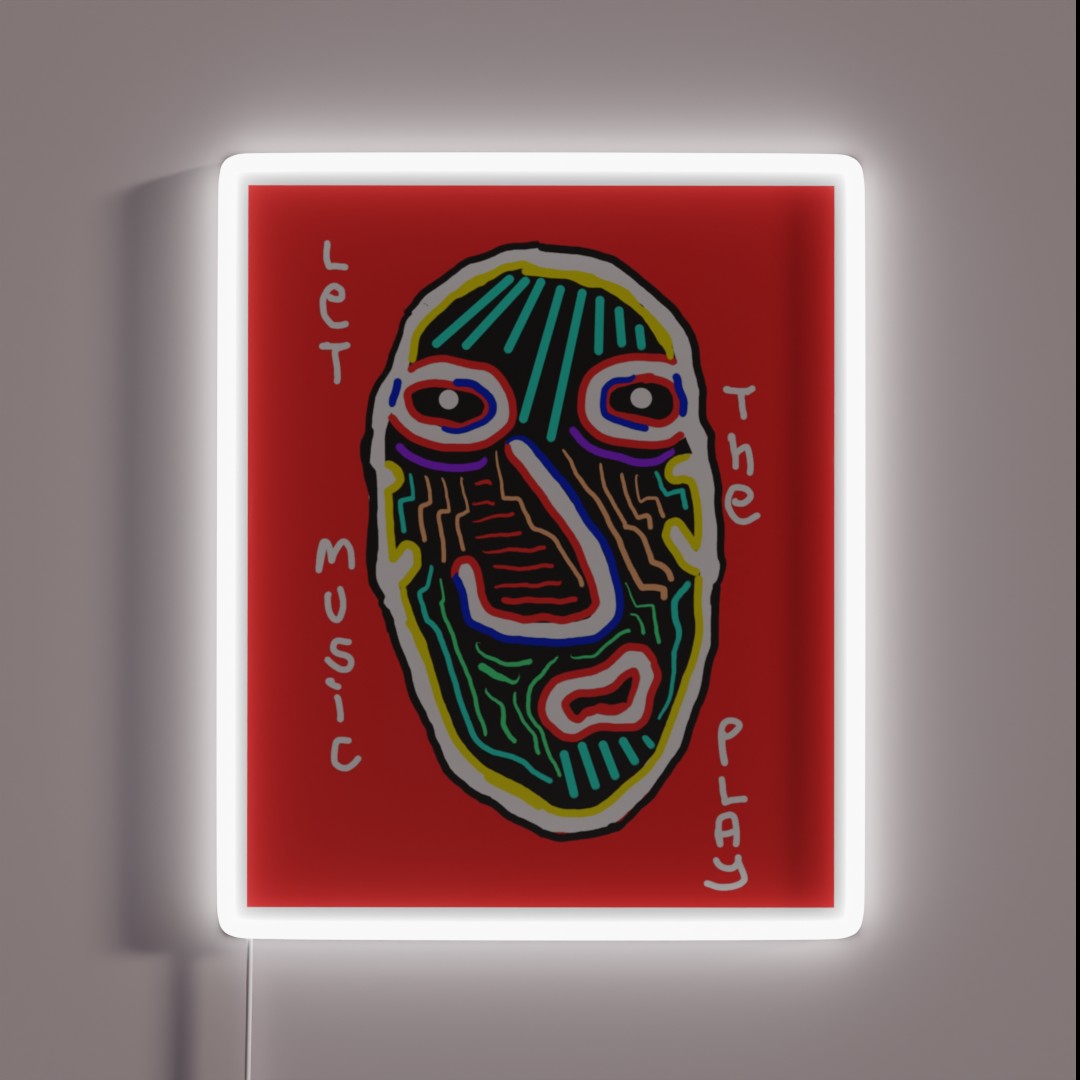 Let The Music Play RGB Neon Sign Let The Music Play RGB Neon Sign