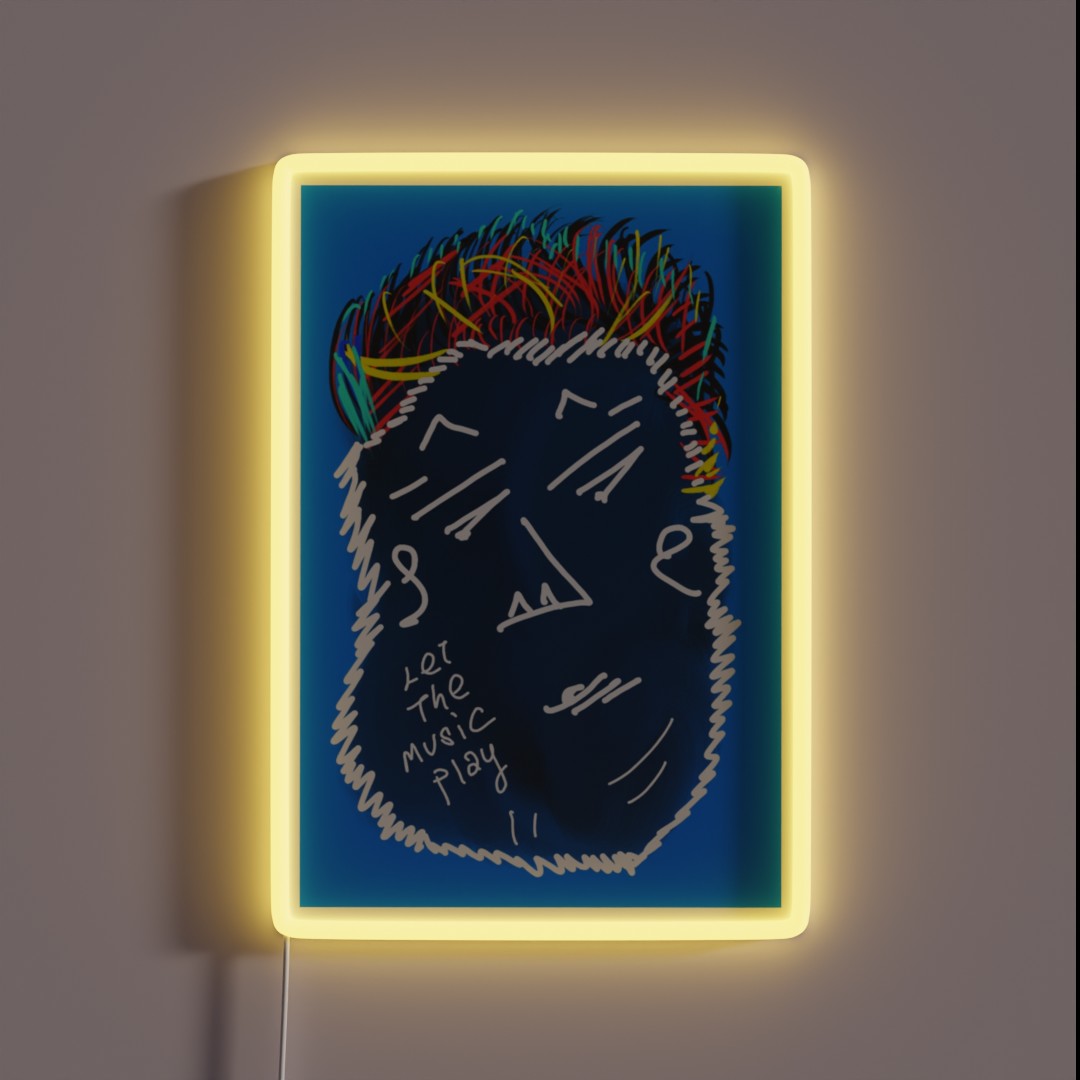 Let The Music Play RGB Neon Sign Let The Music Play RGB Neon Sign