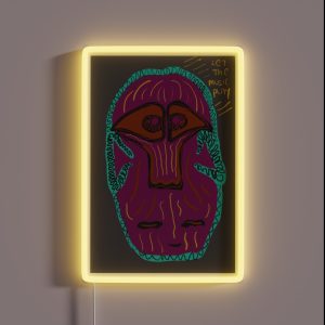 Let The Music Play RGB Neon Sign