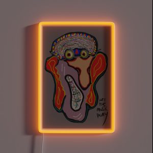 Let The Music Play RGB Neon Sign