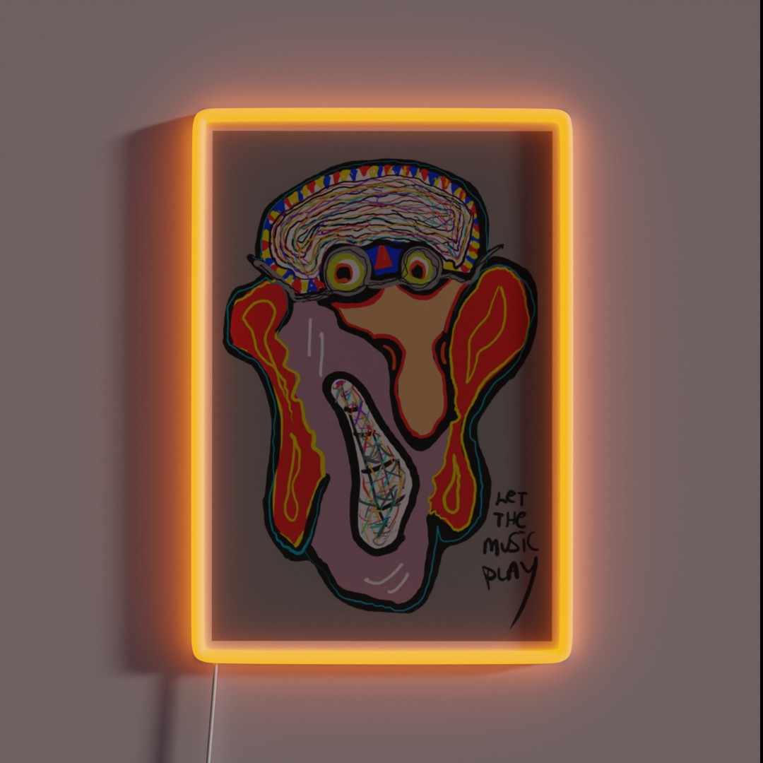 Let The Music Play RGB Neon Sign Let The Music Play RGB Neon Sign