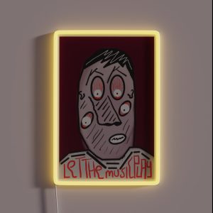 Let The Music Play RGB Neon Sign