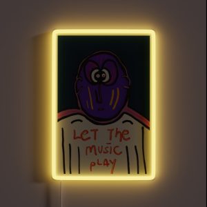 Let The Music Play RGB Neon Sign