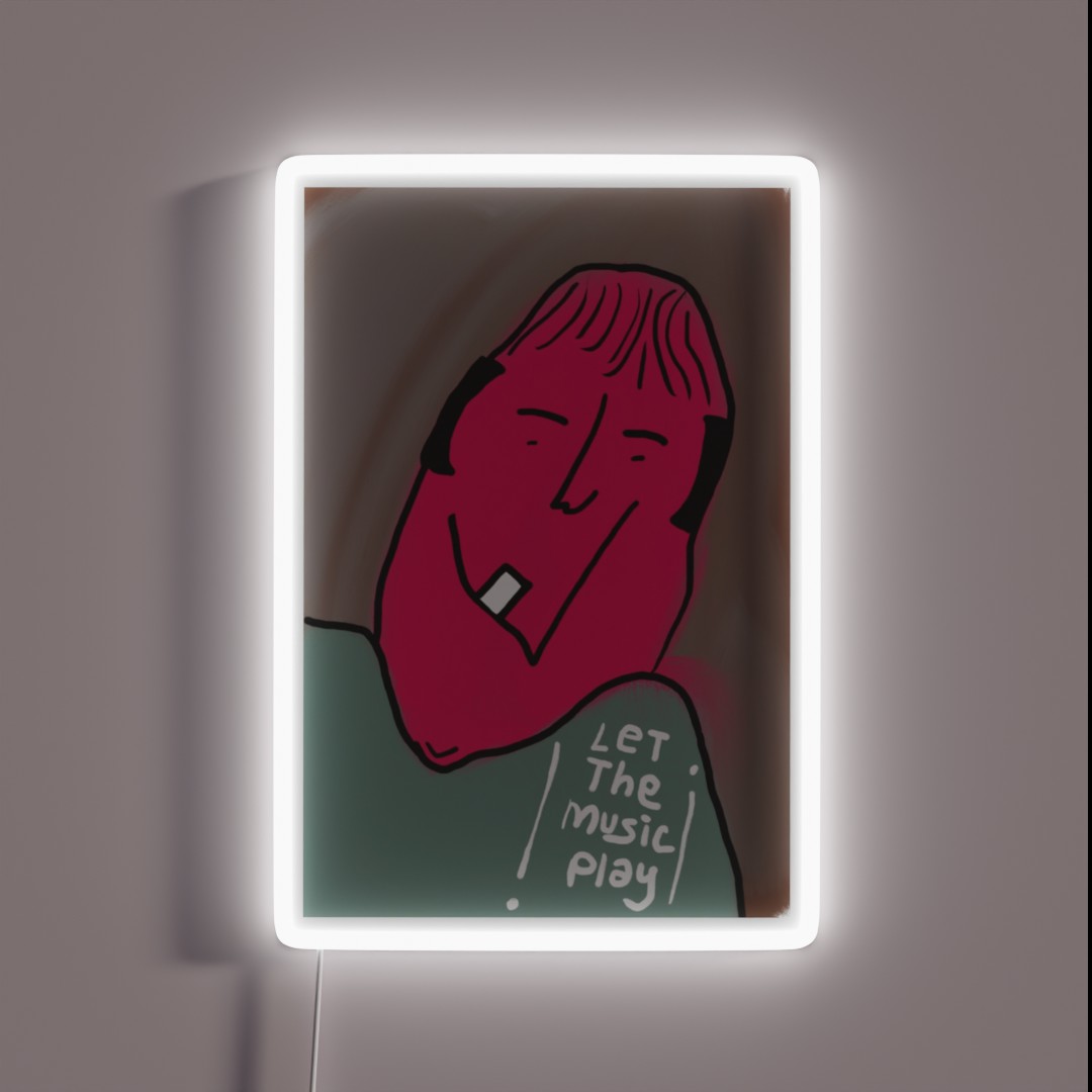 Let The Music Play RGB Neon Sign Let The Music Play RGB Neon Sign