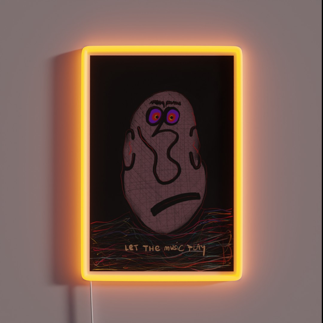 Let The Music Play RGB Neon Sign Let The Music Play RGB Neon Sign