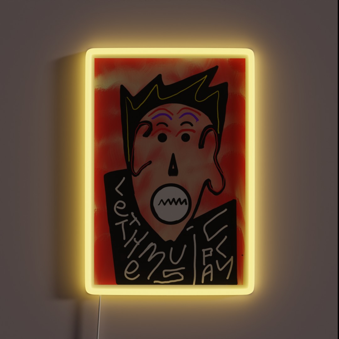 Let The Music Play RGB Neon Sign Let The Music Play RGB Neon Sign