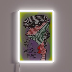 Let The Music Play RGB Neon Sign