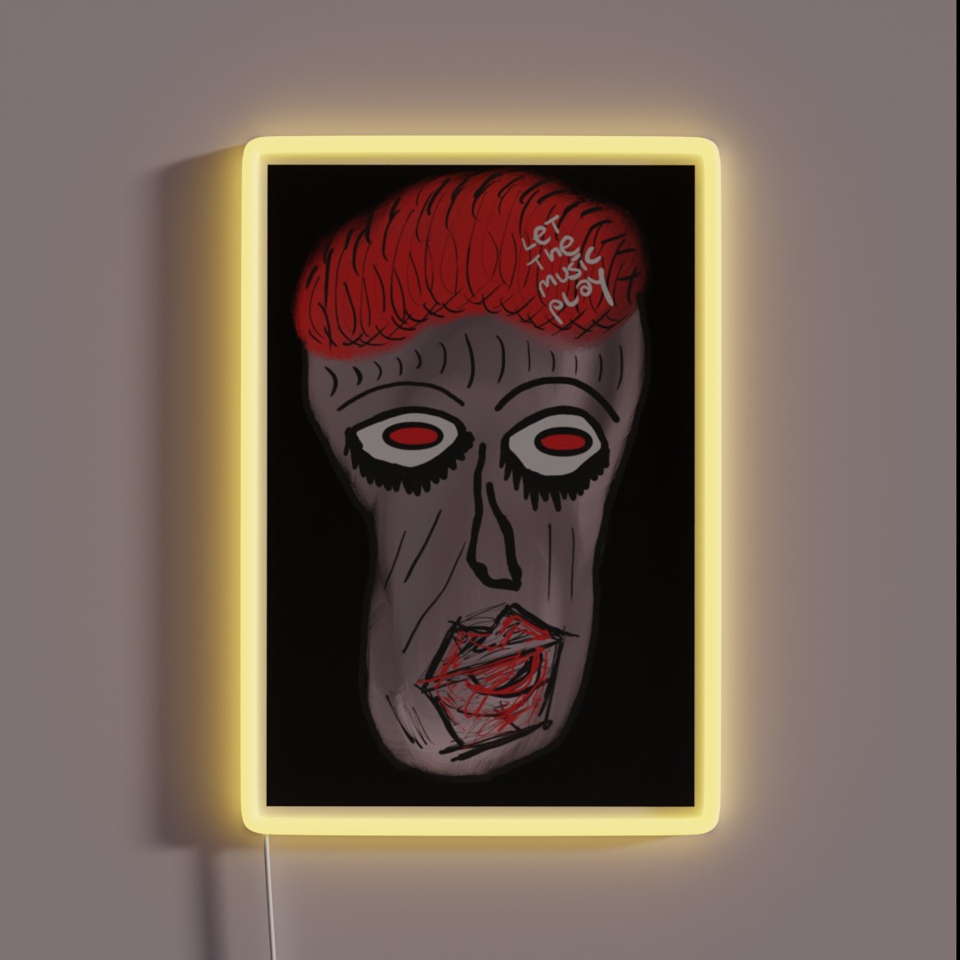 Let The Music Play RGB Neon Sign Let The Music Play RGB Neon Sign