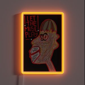 Let The Music Play RGB Neon Sign